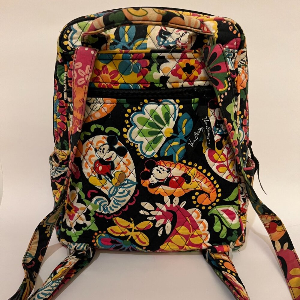 Vera Bradley Disney Midnight with Mickey Small Backpack - Picture 7 of 11